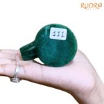 Sphatik Lingam With Green Jade Base - 2.5 Inches - (111 Grams)