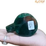 Sphatik Lingam With Green Jade Base - 2.75 Inches - (154 Grams)