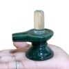 Sphatik Lingam With Green Jade Base - 3 Inches - (151 Grams)