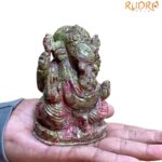 Unakite Ganesha Idol - 4.5 Inches - (720 Grams)