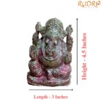 Unakite Ganesha Idol - 4.5 Inches - (720 Grams)
