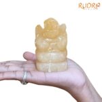 Yellow Jade Ganesh Idol 5 Inches - 212 Grams