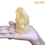 Yellow Jade Ganesh Idol 5 Inches - 212 Grams