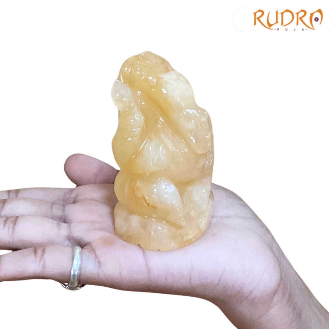 Yellow Jade Ganesh Idol 5 Inches - 212 Grams