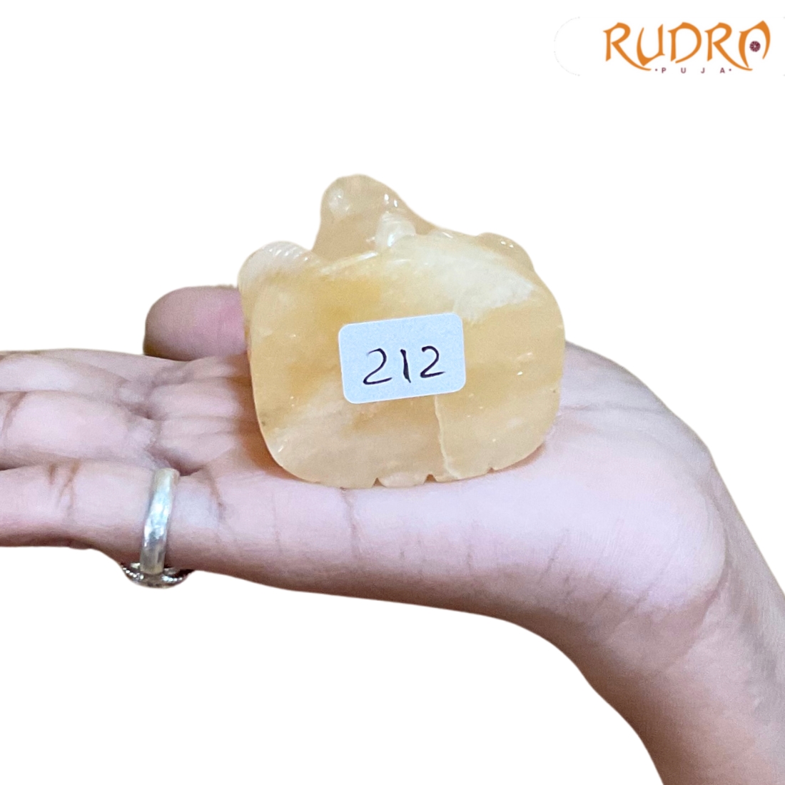 Yellow Jade Ganesh Idol 5 Inches - 212 Grams