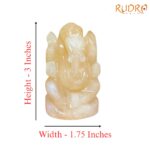 Yellow Jade Ganesh Idol 5 Inches - 212 Grams
