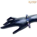 Aquarius (कुंभ राशि) Zodiac Amethyst & Lapis Lazuli Bracelet