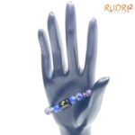 Aquarius (कुंभ राशि) Zodiac Amethyst & Lapis Lazuli Bracelet