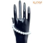 Cancer (कर्क राशि) Zodiac Howlite & Milky Quartz Bracelet