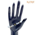 Cancer (कर्क राशि) Zodiac Howlite & Milky Quartz Bracelet