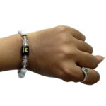 Cancer (कर्क राशि) Zodiac Howlite & Milky Quartz Bracelet