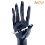 Cancer (कर्क राशि) Zodiac Howlite & Milky Quartz Bracelet