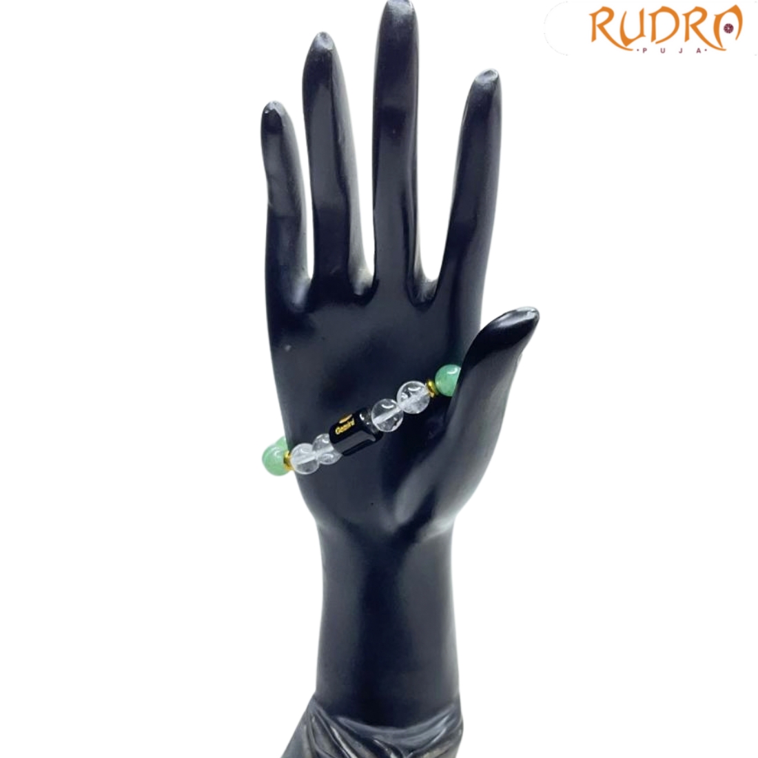 Gemini (मिथुन राशि) Zodiac Green Aventurine & Milky Quartz Bracelet