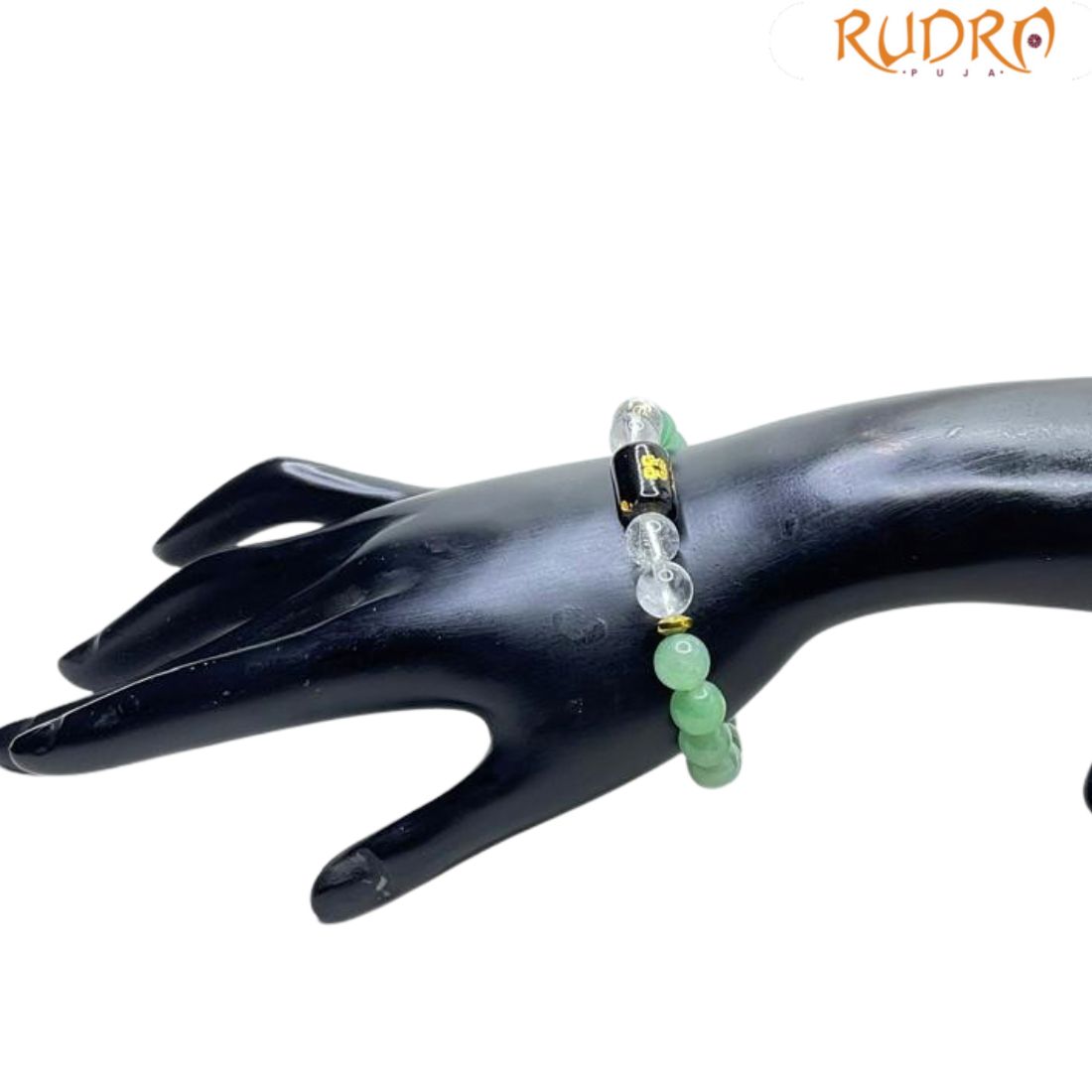 Gemini (मिथुन राशि) Zodiac Green Aventurine & Milky Quartz Bracelet