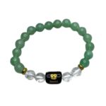 Gemini (मिथुन राशि) Zodiac Green Aventurine & Milky Quartz Bracelet