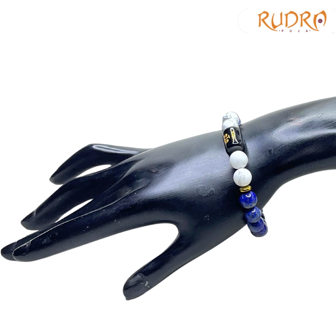 Libra (तुला राशि) Zodiac Lapis Lazuli & Howlite Bracelet