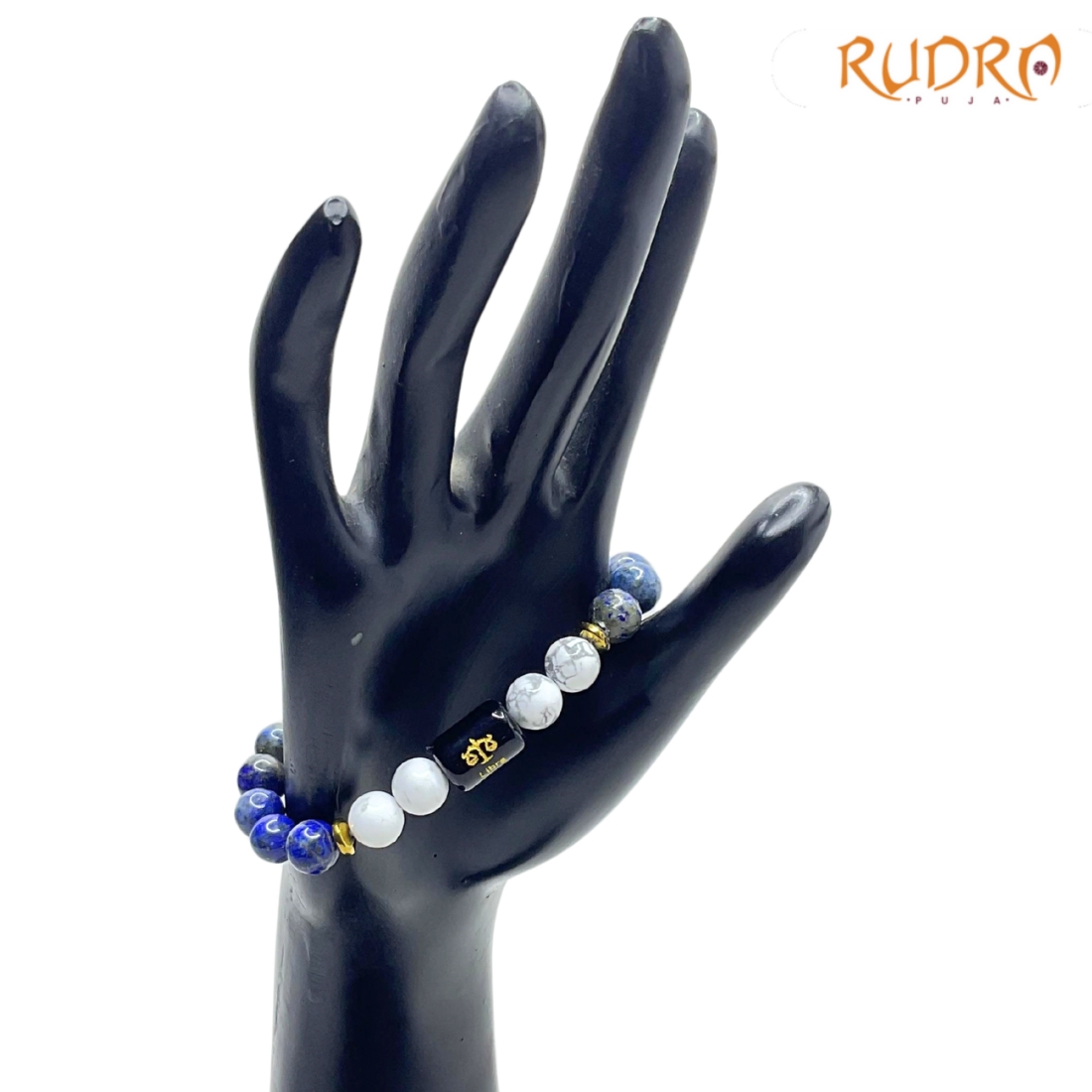 Libra (तुला राशि) Zodiac Lapis Lazuli & Howlite Bracelet