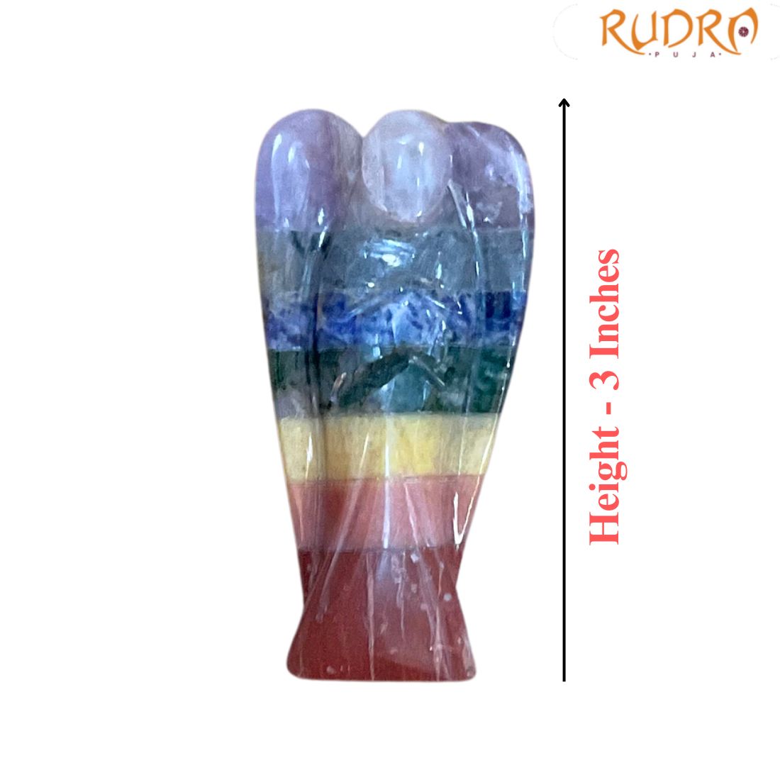 Natural 7 Chakra Angel - 3 Inches