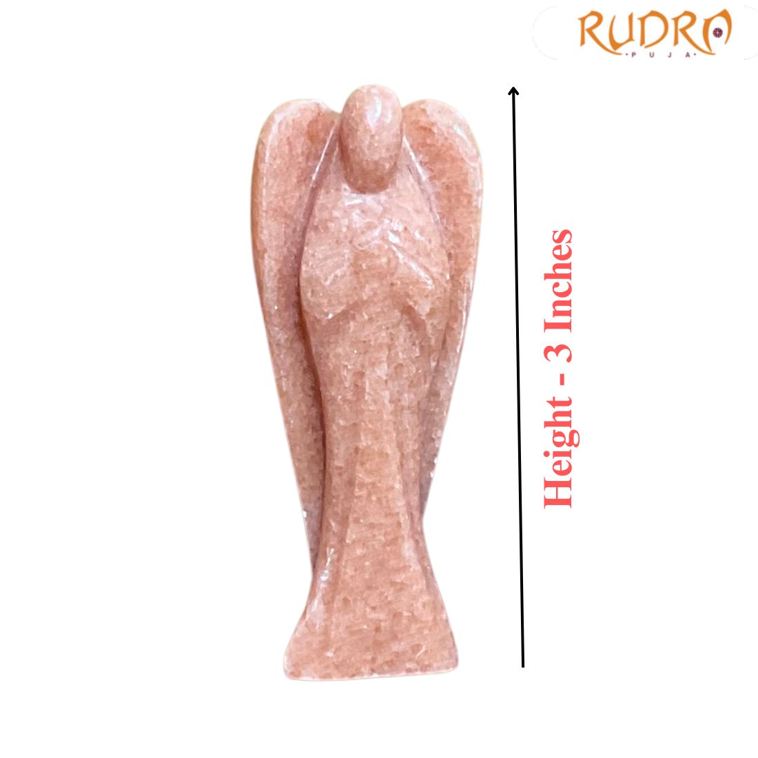 Natural Orange Aventurine Angel - 3 Inches