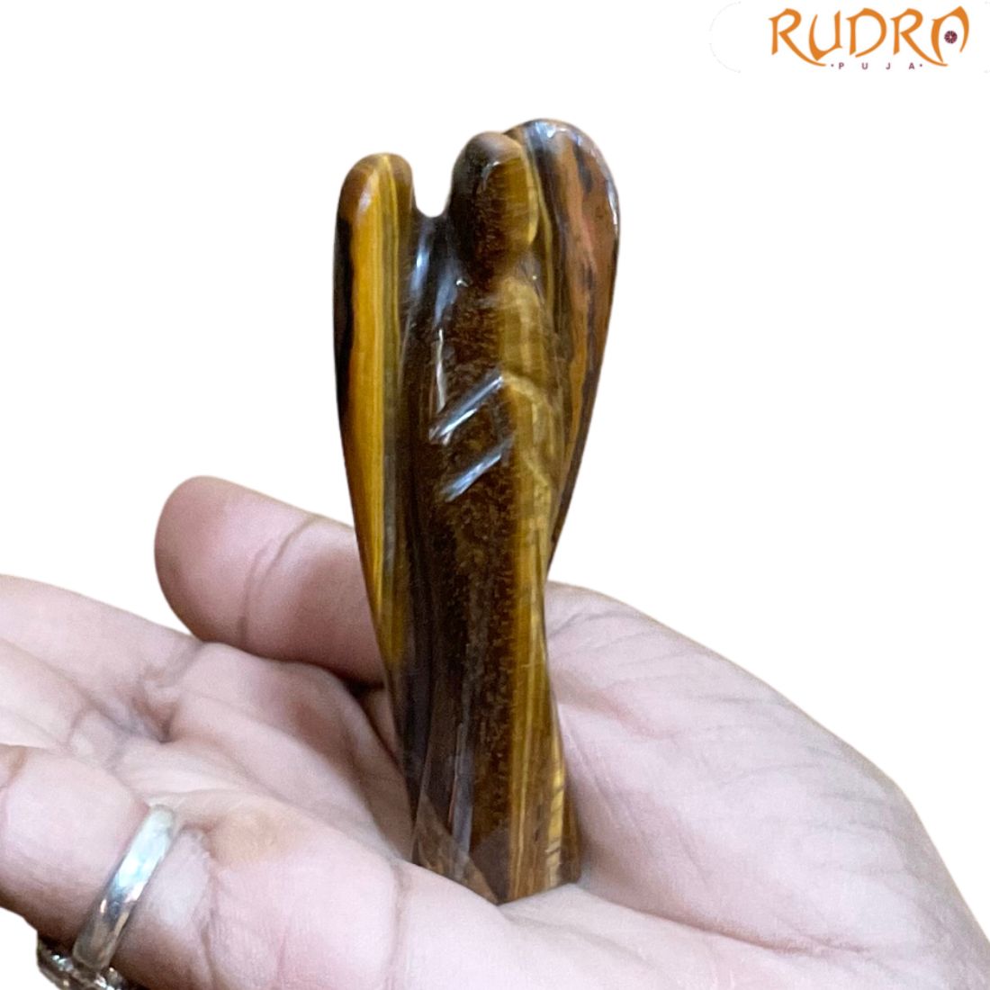 Natural Tiger Eye Angel - 3 Inches