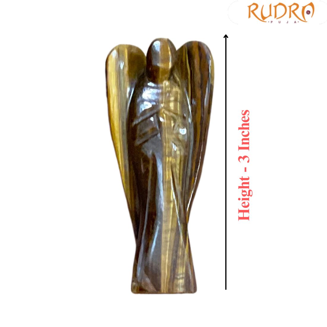 Natural Tiger Eye Angel - 3 Inches