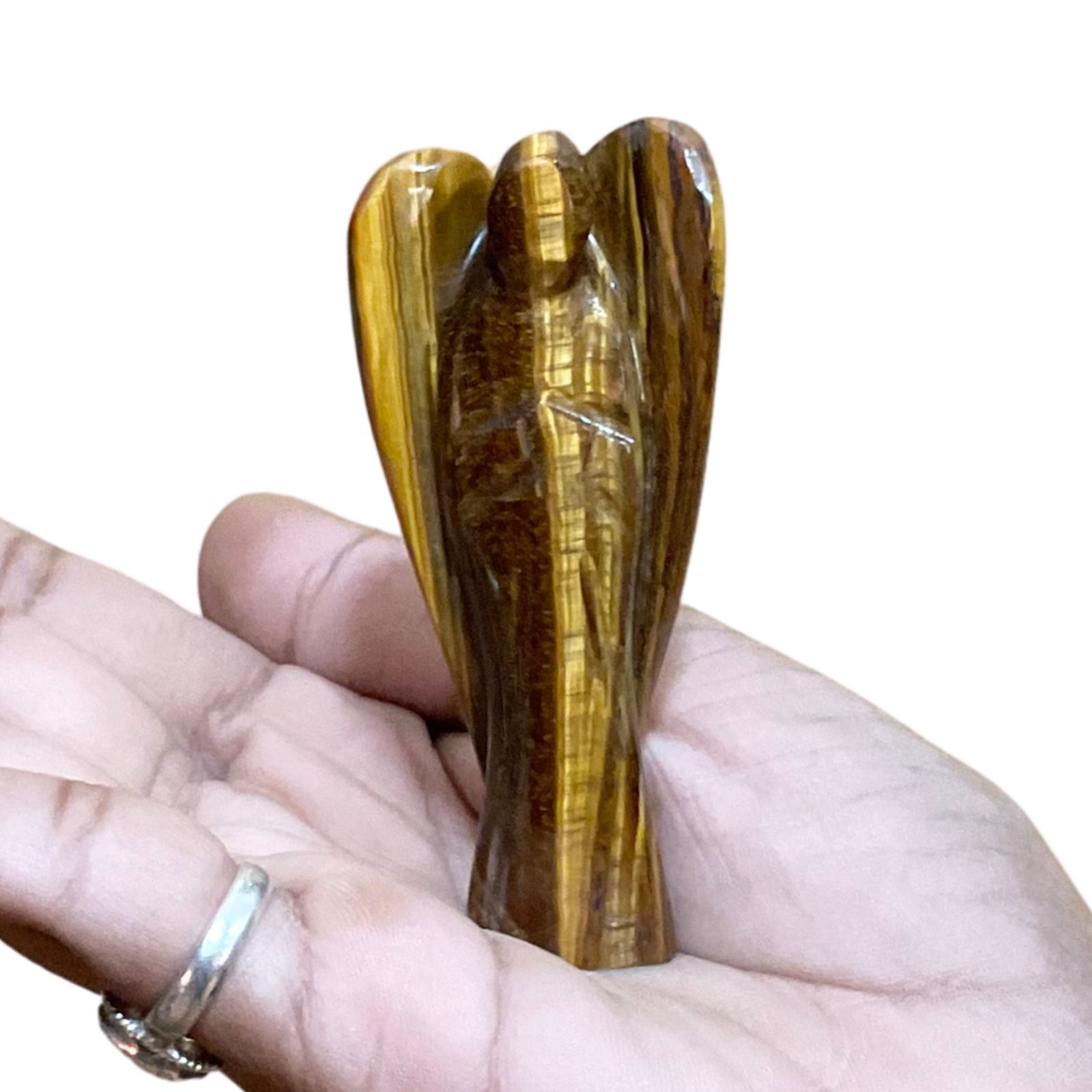 Natural Tiger Eye Angel - 3 Inches