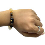 Pisces ( मीन राशि ) Zodic Citrine & Tiger Eye Bracelet