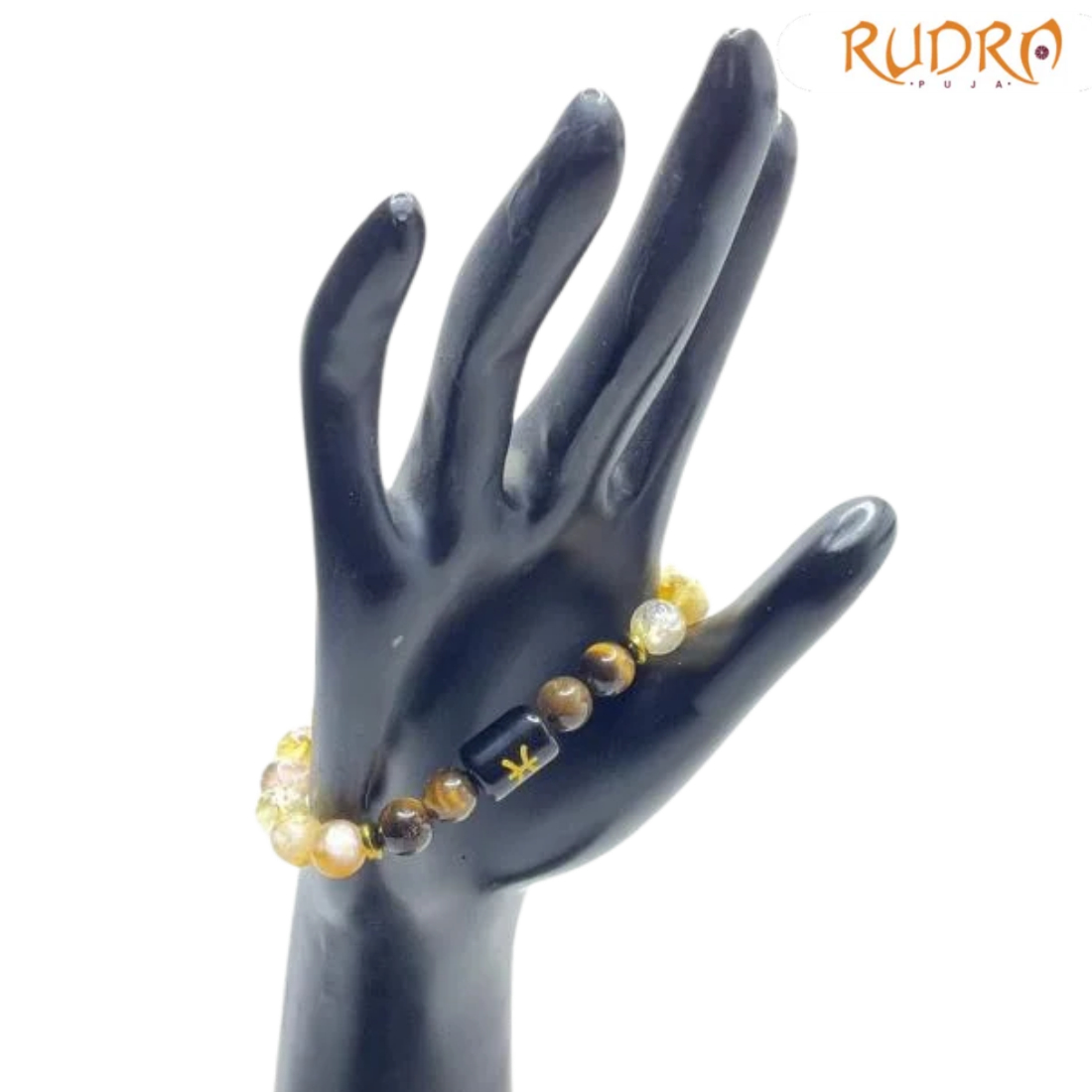 Pisces ( मीन राशि ) Zodic Citrine & Tiger Eye Bracelet