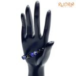 Sagittarius (धनु राशि) Zodiac Black Obsidian & Lapis Lazuli Bracelet Standard