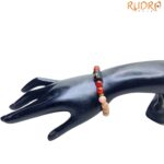 Taurus (वृषभ राशि) Zodiac Sunstone & Carnelian Bracelet