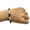 Scorpio (वृश्चिक राशि) Zodiac Black Obsidian & Milky Quartz Bracelet